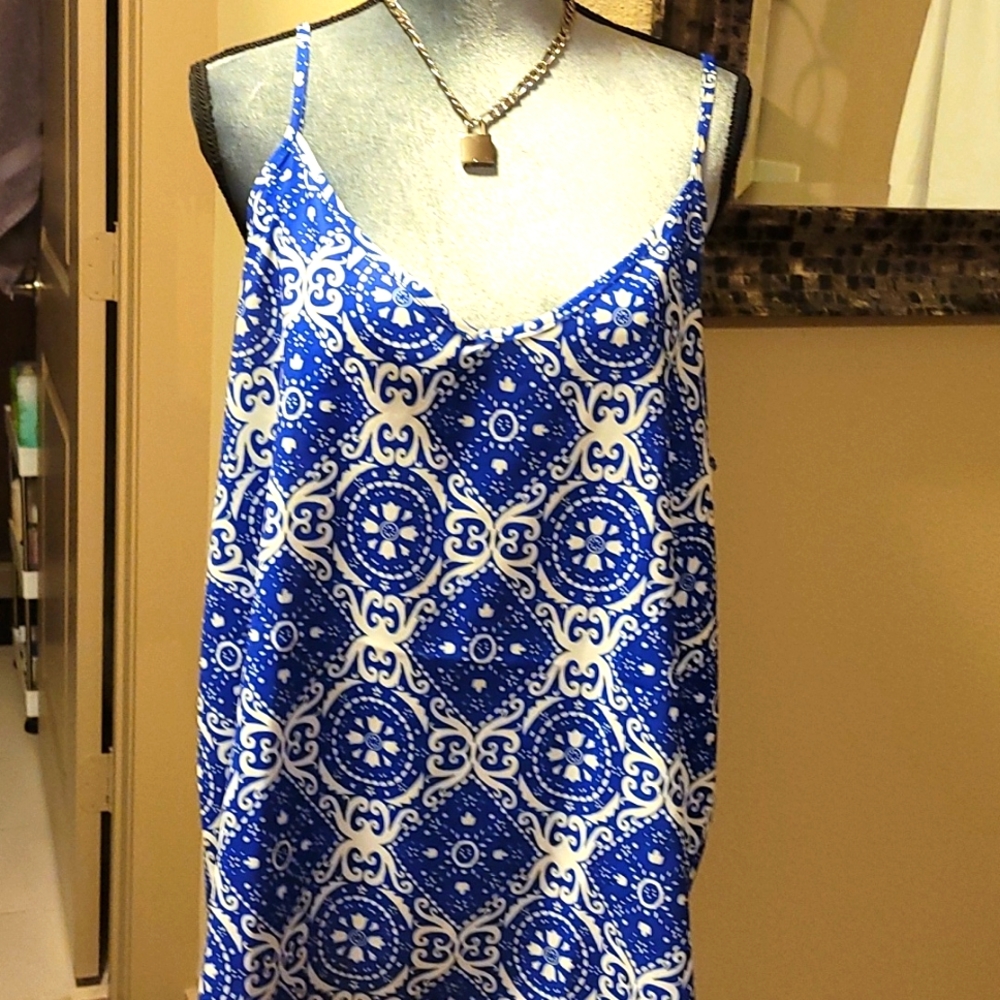 Ladies Blue/White Top
